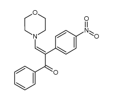 3-morpholino-2-(4-nitrophenyl)-1-phenylprop-2-en-1-one Structure