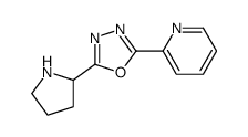 2-(5-Pyrrolidin-2-yl-[1,3,4]oxadiazol-2-yl)pyridine结构式