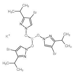 氢三(3-异丙基-4-溴吡唑-1-基)硼酸钾盐结构式