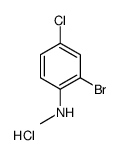 N-甲基-2-溴-4-氯苯胺盐酸盐结构式