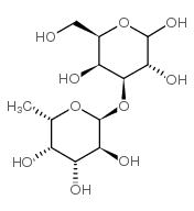 3-O-(a-l-吡喃岩藻糖基-d-半乳糖结构式