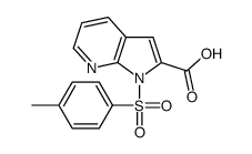 1-[(4-Methylphenyl)sulfonyl]-1H-pyrrolo[2,3-b]pyridine-2-carboxyl ic acid结构式