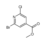 Methyl 2-bromo-6-chloroisonicotinate structure