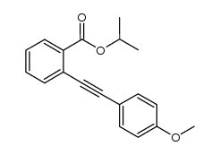 isopropyl 2-[2-(4-methoxyphenyl)ethynyl]benzoate Structure