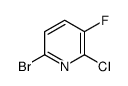 6-bromo-2-chloro-3-fluoropyridine Structure