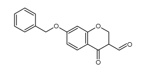 7-benzyloxy-3-formylchroman-4-one结构式