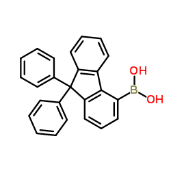 (9,9-diphenyl-9H-fluoren-4-yl)boronic acid picture