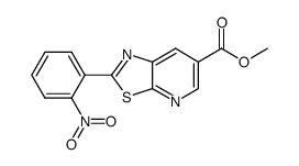 2-(2-Nitrophenyl)-thiazolo[5,4-b]pyridine-6-carboxylic acid Methyl ester Structure
