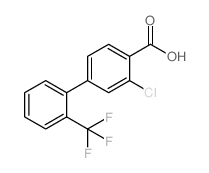 2-氯-4-(2-三氟甲基苯基)苯甲酸结构式