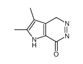 2,3-dimethyl-1,4-dihydropyrrolo[2,3-d]pyridazin-7-one结构式