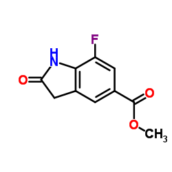 Methyl 7-fluoro-2-oxoindoline-5-carboxylate Structure