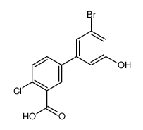 5-(3-bromo-5-hydroxyphenyl)-2-chlorobenzoic acid Structure
