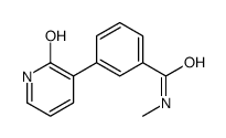 N-methyl-3-(2-oxo-1H-pyridin-3-yl)benzamide结构式