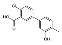 2-chloro-5-(3-hydroxy-4-methylphenyl)benzoic acid结构式