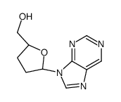 [(2S,5R)-5-purin-9-yloxolan-2-yl]methanol结构式
