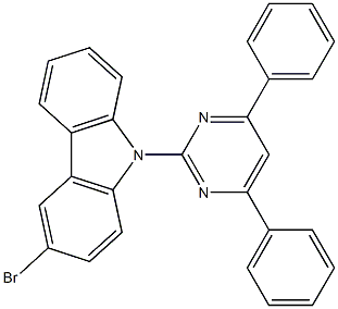 3-bromo-9-(4,6-diphenylpyrimidin-2-yl)-9H-carbazole Structure