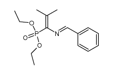 4-methyl-1-phenyl-3-diethoxyphosphoryl-2-aza-1,3-pentadiene结构式
