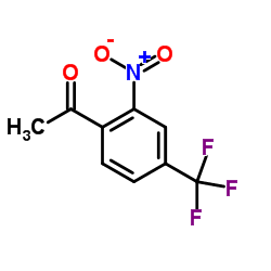 2’-硝基-4’-三氟甲基苯乙酮结构式