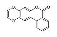 5H-(2)benzopyrano(3,4-g)(1,4)benzodioxin-5-one Structure