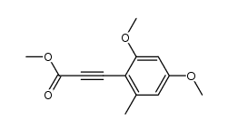 methyl 3-(2,4-dimethoxy-6-methylphenyl)propiolate结构式