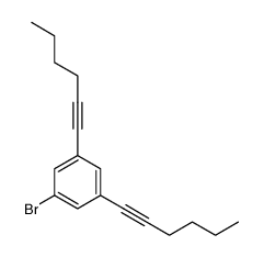 1-bromo-3,5-di(hex-1-ynyl)benzene Structure