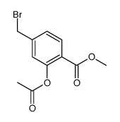 methyl 2-acetyloxy-4-(bromomethyl)benzoate结构式