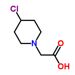 (4-Chloro-1-piperidinyl)acetic acid结构式