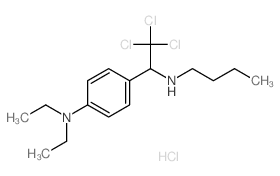4-(1-butylamino-2,2,2-trichloro-ethyl)-N,N-diethyl-aniline structure