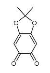 2,2-dimethylbenzo[d][1,3]dioxole-5,6-dione Structure