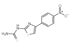 氨基{[4-(4-硝基苯基)噻唑-2基)]氨基}甲烷-1-硫酮结构式