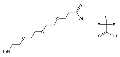 3-{2-[2-(2-aminoethoxy)ethoxy]ethoxy}propanoic acid trifluoroacetate结构式