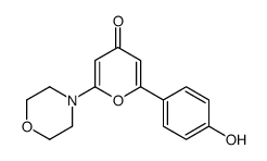 2-(4-hydroxyphenyl)-6-morpholin-4-ylpyran-4-one Structure
