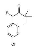 1-(4-chlorophenyl)-1-fluoro-3,3-dimethylbutan-2-one结构式