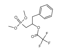 1-(dimethoxyphosphoryl)-3-phenylpropan-2-yl 2,2,2-trifluoroacetate结构式