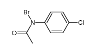 N-bromo-4-chloroacetanilide Structure
