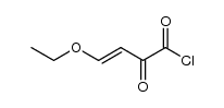 (E)-4-ethoxy-2-oxo-3-butenoyl chloride Structure