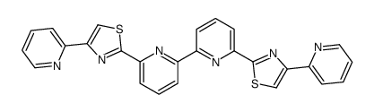 4-pyridin-2-yl-2-[6-[6-(4-pyridin-2-yl-1,3-thiazol-2-yl)pyridin-2-yl]pyridin-2-yl]-1,3-thiazole结构式