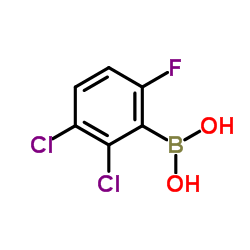 (2,3-二氯-6-氟苯基)硼酸结构式