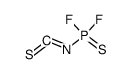 Isothiocyanatodifluorophosphine sulfide Structure