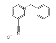 1-benzylpyridin-1-ium-3-carbonitrile,chloride结构式