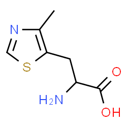 2-Amino-3-(4-methyl-5-thiazolyl)propionic Acid Structure