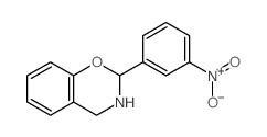 2H-1,3-Benzoxazine,3,4-dihydro-2-(3-nitrophenyl)- Structure