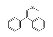 Methyl 2,2-diphenylethenyl sulfide结构式