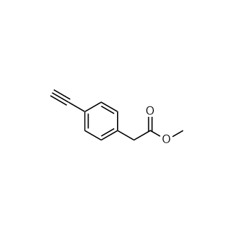2-(4-乙炔基苯基)乙酸甲酯结构式