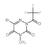 1,2,4-Triazine-3,5(2H,4H)-dione,6-bromo-4-methyl-2-(2,2,2-trifluoroacetyl)-结构式