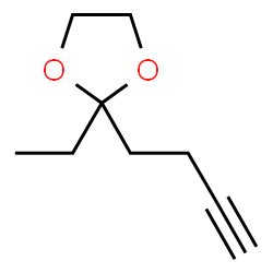 1,3-Dioxolane,2-(3-butynyl)-2-ethyl- (9CI)结构式