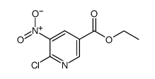 6-Chloro-5-nitro-3-pyridinecarboxylic acid ethyl ester Structure
