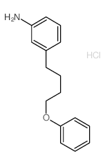 Benzenamine,3-(4-phenoxybutyl)-, hydrochloride (1:1)结构式