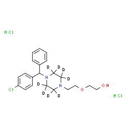 Hydroxyzine-d8 Dihydrochloride结构式