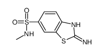 2-Amino-N-methyl-1,3-benzothiazole-6-sulfonamide Structure